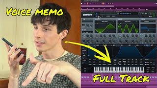 I turned a voice memo into a full track