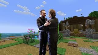 Milei recibe a Bukele en su casa de Minecraft