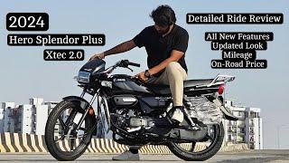 2024 New Hero Splendor Plus Xtec 2.0 | Detailed Review | Price | New Features | Mileage | Comparison