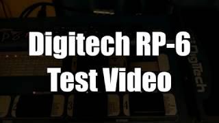 Digitech RP6 Test video