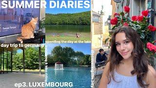 SUMMER DIARIES: LUXEMBOURG TRAVEL VLOG| going shopping, day trip to the lake and germany + more