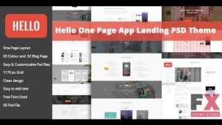 Preview Hello - One Page App Landing PSD TFx