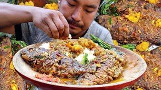 spicy fish curry i ate two whole piece of local fish || kents vlog.