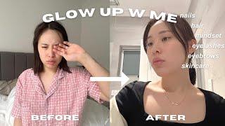 I spent $1000 to GLOW UP IN 1 WEEK! ᰔᩚ brow tattoo, nails, hair, lashes etc