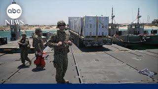 First close-up look at the $230 million US-built pier in Gaza