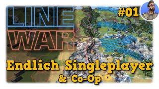Line War - RTS mit Linien - Endlich Singleplayer & Co-Op #01