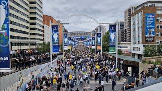 Die Fahrt nach Wembley London