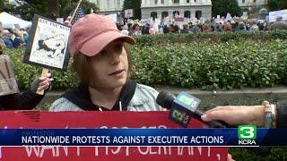 'No king' protest against Trump admin. held at California Capitol