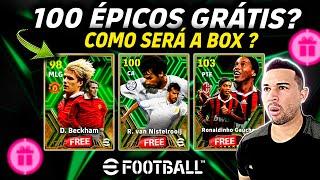 100 ÉPICOS GRÁTIS? COMO SERÁ A BOX BÔNUS DE VETERANO NO EFOOTBALL NEW VERSION 4.0.0?