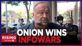 Alex Jones Infowars BOUGHT By The Onion After BILLION DOLLAR Defamation Suit: Watch