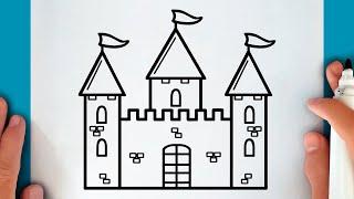 HOW TO DRAW A CASTLE