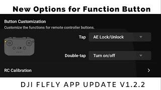 New Function Button Options | DJI Fly App Update v1.2.2