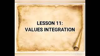 VALUES INTEGRATION