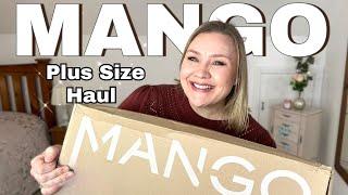 MANGO plus size try on haul | Plus size fashion for apple shapes