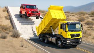 Cars vs Stairs on The Road Challenge #6 in BeamNG Drive!