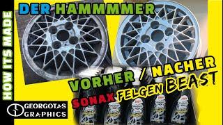 @ Der Hammer Vorher Nacher Sonax Felgenbeast