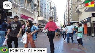  Downtown Porto Alegre, Rio Grande do Sul, Southern Brazil | 2023【 4K 】