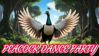 Peacock Dance Party! | Fun Kids Song with Bright Colors & Forest Adventure