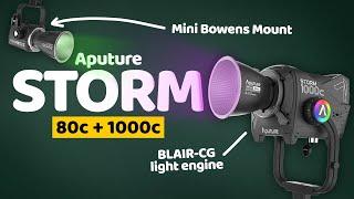 The NEW Aputure Storm 80c + 1000c - All The Highlights In 1 Minute