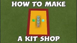 Minecraft Tutorial | How To Make Kit Shop | Bedrock Edition