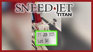 SNEED-JET® Titan Thermal Inkjet Printer Date and Lot Coding on Cartons