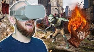 BECOME A WIZARD IN VIRTUAL REALITY!! The Wizards Trials Of Meliora Oculus Go Gameplay & Review