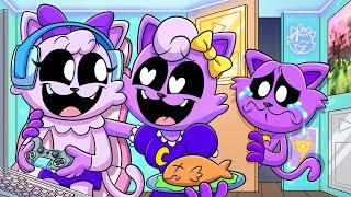 La Mamá de CATNAP quiere más a su Hermana YOUTUBER? Poppy Playtime Animación