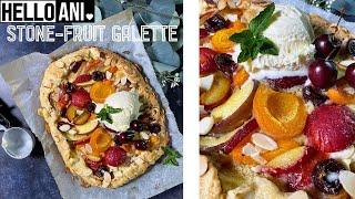 Stone Fruit Galette with Frangipane | Hello Ani