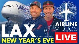 LIVE LAX PLANE SPOTTING: Watch Arrivals and Departures LIVE on NEW YEARS EVE! (December 31st, 2024)