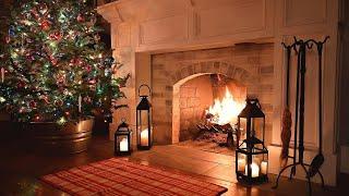 Relaxing Christmas Fireplace Ambience | Fireplace ASMR Crackling | 3 Hours | Wood-Burning Fireplace