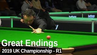 Four Exciting Frame Endings | 2019 UK Championship - Round 1