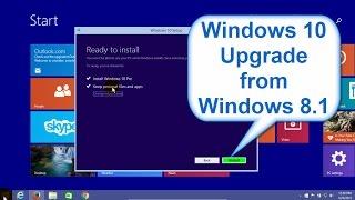 Windows 10 upgrade from Windows 8.1 - Upgrade Windows 8.1 to Windows 10 - Beginners Start to Finish