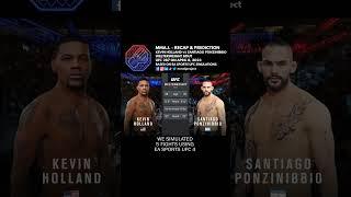  UFC 287 Kevin Holland vs Santiago Ponzinibbio WW Fight Simulation Recap & Prediction #shorts