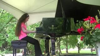 Young pianist Victoria Zemskov at Russian Cultural Garden