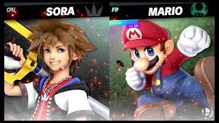 Super Smash Bros Ultimate Amiibo Fights – Sora & Co #2 Sora vs Mario