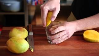 How to Peel a Mango with a Water Glass