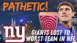 The New York Giants Are PATHETIC! WORST TEAM IN THE NFL! Lose 20-17 To Panthers Reaction!