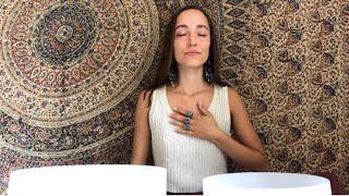 Crystalline Light Language Transmission | Crystal Singing Bowls