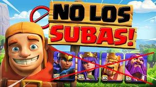 ATENCIÓN: NO MEJORES MÁS TUS HÉROES DE CLASH OF CLANS!  Subirlos de nivel ya no sirve de nada?