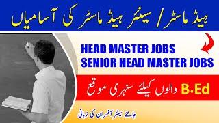 HeadMaster Jobs PPSC | Headmistress Jobs | PPSC Jobs | Educator Jobs 2021 | School education