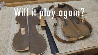 Repair Series #33 - Will this violin play again? Part 1