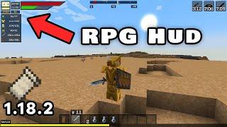 Minecraft Java 1.18.2 Fabric RPG Hud Mod for 1.18.2 Mods Minecraft