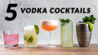 5 DELICIOUS VODKA COCKTAILS With Grey Goose Vodka