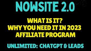 Nowsite - What is it? Why You Need it Now in 2023 & Nowsite Affiliate Program