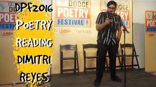 Dimitri Reyes at the Dodge Poetry Festival 2016