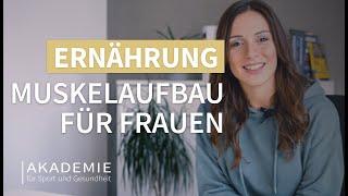 Muskelaufbau für Frauen - die richtige Ernährung | Tipps für einen gesunde Fitness-Ernährung 