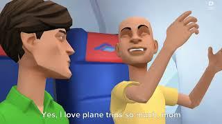 Caillou behaves at the plane trip to Las Vegas/Ungrounded. S2 E34