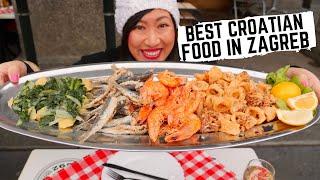 Croatian food tour in Zagreb, Croatia | Traditional Croatian food CHEESY Štrukli + SEAFOOD feast