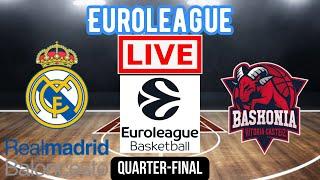 Live: Real Madrid Baloncesto Vs Saski Baskonia | EuroLeague | Quarter-Final | Scoreboard