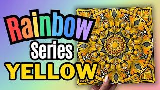 Part 3 Rainbow Series: Yellow | Dot Mandala Painting | Dot Art | Thoughtful Dots